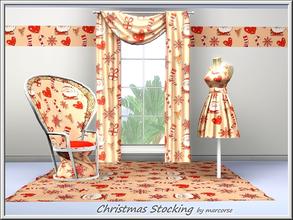 Sims 3 — Christmas Stocking_marcorse by marcorse — Symbols of Christmas Eve in a Themed pattern.