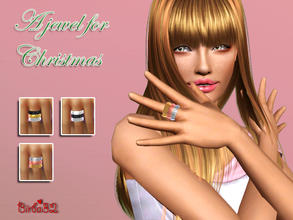 Sims 3 — A jewel for Christmas by Birba32 — Triple ring - Three rings with little diamonds - A presents for Christmas for