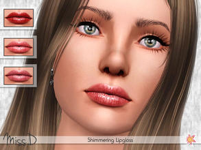 Sims 3 — Shimmering Lipgloss by MissDaydreams — Shimmering Lipgloss is a very shiny and colourful lipgloss. Give your