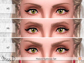 Sims 3 — Natural Eyebrows Set by MissDaydreams — Natural Eyebrows Set contains 3 high quality and realistic looking