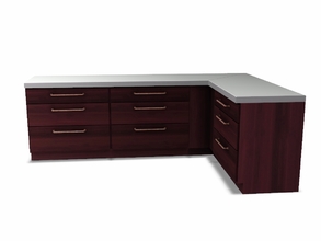 Sims 3 — Midtown Drawer Counter by sim_man123 — A simply and modern kitchen counter with three drawers. Designed for