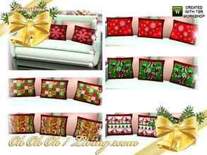 Sims 3 — oh oh oh cushion deco loveseat by jomsims — oh oh oh cushion deco loveseat