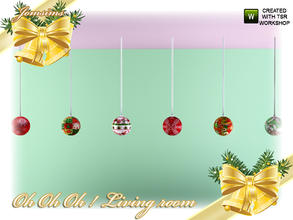 Sims 3 — oh oh oh deco christmas ceiling ball by jomsims — oh oh oh deco christmas ceiling ball