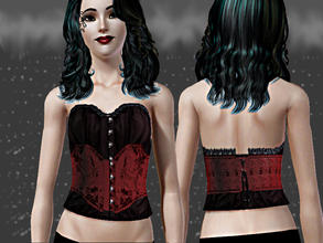 Sims 3 — Not a corset Corset_T.D. by Sylvanes2 — A corset for more festive look for your sims. Its recolorable in