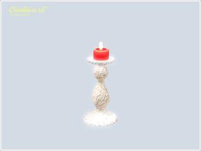 Sims 3 — Candle silver v02 by Severinka_ — Christmas set III Functional short candle in silver candlestick. Decor for the