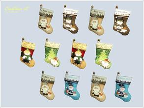 Sims 3 — Christmas socks by Severinka_ — Christmas set III Christmas socks for gifts, excellent decoration for the