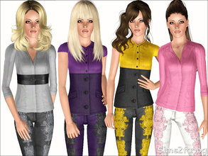 Sims 3 — 375 - Business set by sims2fanbg — .:375 - Business set:. Items in this Set: Business blouse in 3