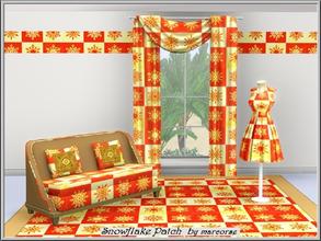 Sims 3 — Snowflake Patch_marcorse by marcorse — Pattern Themed: snowflake patchwork for Christmas