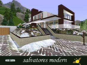 Sims 3 — evi Salvatore Modern by evi —  Modern house slightly decorated for Christmas.