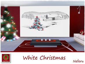 Sims 3 — White Christmas by Neferu2 — Nice wall mural with a Christmas landscape. By Neferu_TSR