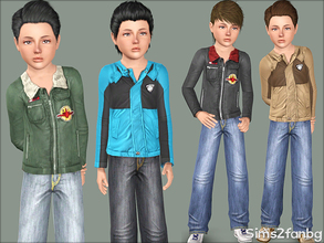 Sims 3 — 376 - Child male set by sims2fanbg — .:376 - Child male set:. Items in this Set: Jacket in 3