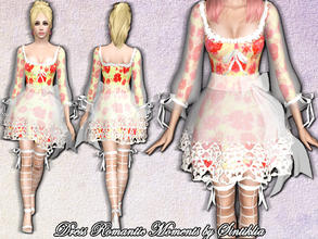 Sims 3 — Sintiklia - Dress Romantic moments by SintikliaSims — For YA/A female sims 4 channels for recolor 4 types: with