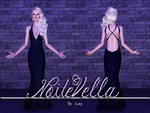 Sims 3 — NoiteVella by LuxySims3 — Long dress for New Year with 3 recolors.