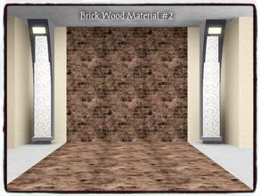 Sims 3 — Brick Wood_Pattern (*02*) by Xodess — This brick material is part of my 'BRICK WOOD SET (*00*)', which can be