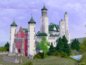 Sims 3 — NeuSchwanstein_Rebuilt by matomibotaki — Inspired by the palace of Ludwig II , Neu Schwanstein, I offer you the