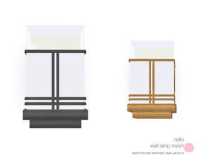 Sims 3 — Millo Wall Lamp Mesh by DOT — Millo Wall Lamp Mesh by DOT of The Sims Resource