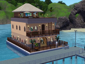 Sims 3 — Villa Odisea by Julianm29192 — (Redesign) This beautiful and confortable floating house has a perfect enviroment