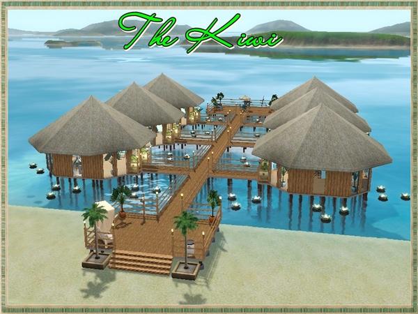 Sims 3 — The Kiwi by nefertiti781 — The Kiwi is a beautiful beach home. it has 2 bedrooms and 2 bathrooms one bedroom is