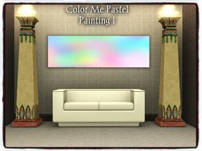 Sims 3 — Color Me Pastel_PAINTING I by Xodess — This painting is part of my 'COLOR ME PASTEL_PAINTING SET.', which can be
