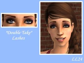 Sims 2 — Make-me-up Lashes - Double Take by luckylibran242 — For medium impact lashes. Warning: this mascara has been
