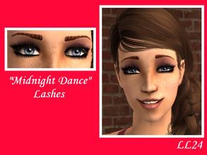 Sims 2 — Make-me-up Lashes - Midnight Dance by luckylibran242 — XXL lashes in Jet Black. Coat both upper and lower lashes