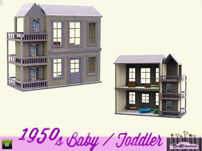 Sims 3 — 1950s Kids Dollhouse by BuffSumm — Part of the *1950s Baby and Toddler Addon* ***TSRAA***