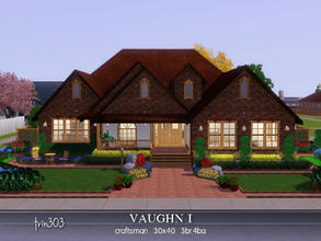Sims 3 — The Vaughn I by trin3032 — A luxury home packed with goodies!. The Vaughn I is a craftsman-style house on a
