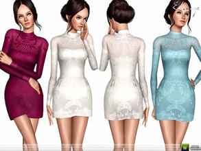 Sims 3 — Beaded Dress by ekinege — This dress exquisitely embellished with beading. Custom mesh by me.