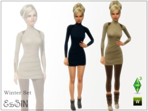 Sims 3 — Winter Tunic by ESsiN — ***Set of 2 Piece ***Everday-Formal ***Y.adult-Adult ***Have Fun!