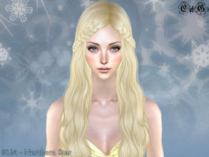 Sims 2 — Northern Star - Light Blonde by Cazy — Hairstyle for female, young adult~elder