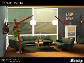Sims 3 — Brent Living by Mutske — Brent Living is not just a Living. The sofa, loveseat and chair have a special design