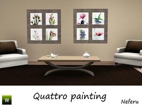 Sims 3 — Quattro painting by Neferu2 — Collection of two pictures with images dedicated to nature. By Neferu_TSR