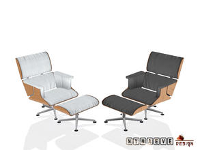 Sims 3 — Harmony Lounge Chair by NynaeveDesign — Part of * Harmony Lounge* set.