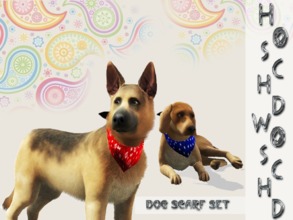 Sims 3 — dog_big_scarf by hoschdwoschd2 — a cute scarf for male and female big dogs