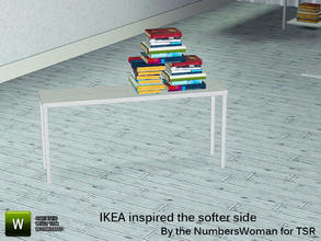 Sims 3 — Ikea Inspired The Softer Side Living Books Stack by TheNumbersWoman — Inspired by Ikea, Priced reasonbly by