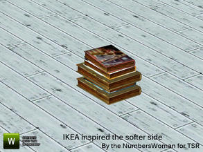Sims 3 — Ikea Inspired The Softer Side Living  Stack of Books by TheNumbersWoman — Inspired by Ikea, Priced reasonbly by