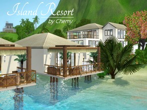 Sims 3 — Island Resort by chemy — Escape to this all inclusive Island Resort or purchase it and become the owner. With an