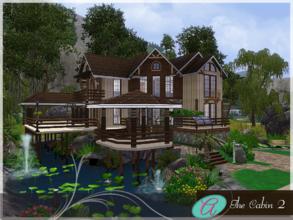 Sims 3 — The Cabin 2 by aloleng — A 2 bedroom cabin house with 1 toilet and bath, reading area, living room, dining,