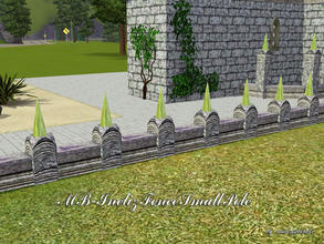 Sims 3 — MB-InelizFenceSmallPole by matomibotaki — MB-InelizFenceSmallPole, new small gothic fence mesh with smaller pole