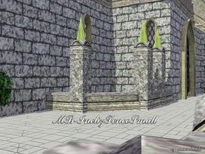 Sims 3 — MB-InelizFenceSmall by matomibotaki — MB-InelizFenceSmall, new small gothic fence mesh with 3 recolorable areas,