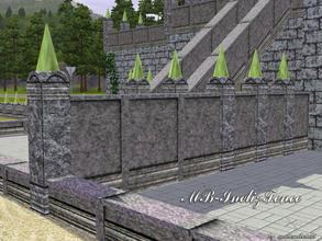 Sims 3 — MB-InelizFence by matomibotaki — MB-InelizFence, new gothic fence mesh with 3 recolorable areas, by