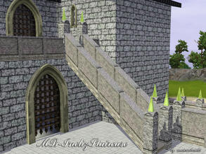 Sims 3 — MB-InelizStaircase by matomibotaki — MB-InelizStaircase, matching staircase-railing for the - InelizFenceSet -,