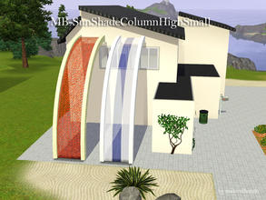 Sims 3 — MB-SunShadeColumnHighSmall by matomibotaki — MB-SunShadeColumnHighSmall, new two-story mesh , with 2 recolorable