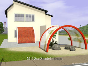 Sims 3 — MB-SunShadeColumn by matomibotaki — MB-SunShadeColumn, new mesh with 2 recolorable parts, can be used as a