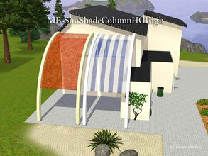Sims 3 — MB-SunShadeColumnHCHigh by matomibotaki — MB-SunShadeColumnHCHigh, new two-story mesh , with 2 recolorable parts