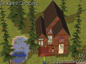 Sims 2 — Student Grocery Store by Onyxmoon0002 — A gorgeous grocery store in a naturistic location! This grocery store is