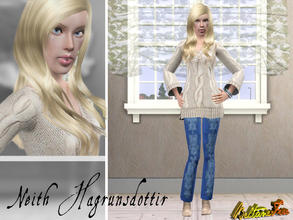 Sims 3 — Neith Hagrunsdottir by BeltaneFire — Young adult, loves the colour aquamarine, Sushi and Popmusic. Is friendly,