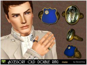 Sims 3 — Double antique rings by Severinka_ — Accessory for men - two rings on one hand.Dress simultaneously on the thumb