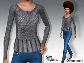 Sims 3 — Do It With Flair Sweater ~ YA/AF by simromi — Do it with flair in this stylish sweater for your female adult