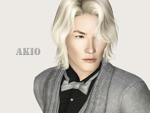 Sims 3 — Akio Blue by Ms_Blue — Akio is a model at Creations by Ms Blue and appeared in SF magazine issue 23. Akio is